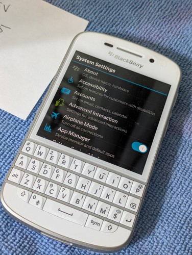 Blackberry q10 16gb white - -,